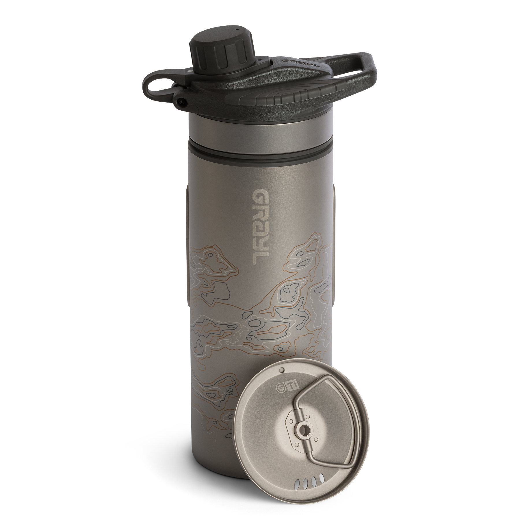 Bouteille purificateur d'eau ® GEOPRESS™ de 24 oz - Blanc alpin Bouteille purificateur d'eau ® GEOPRESS™ de 24 oz - Blanc alpin