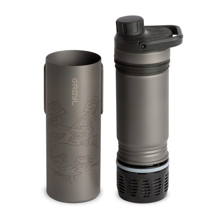 Grayl UltraPress Replacement Filter and Purifier Cartridge / Separated View / Black