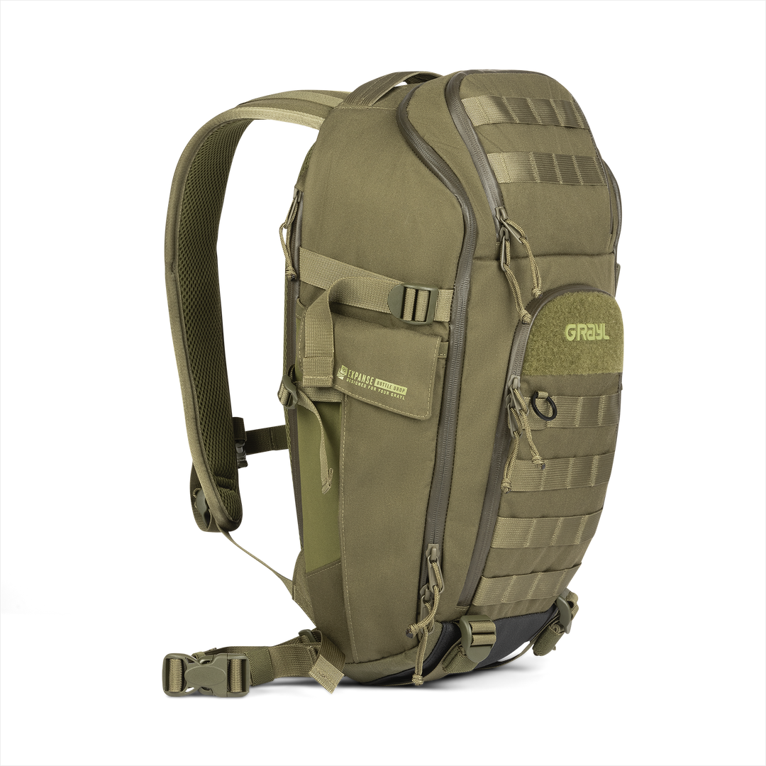 Grayl® Mission Expanse Backpack - 25L / Standard View / Olive Drab