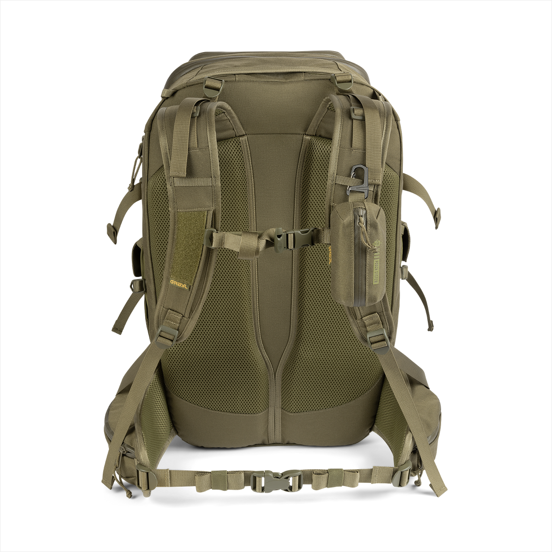 Grayl® Mission Expanse Backpack - 35L / Back View / Olive Drab