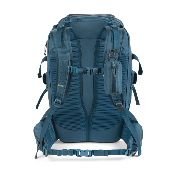 Grayl® Mission Expanse Backpack - 35L / Back View / Wander Blue