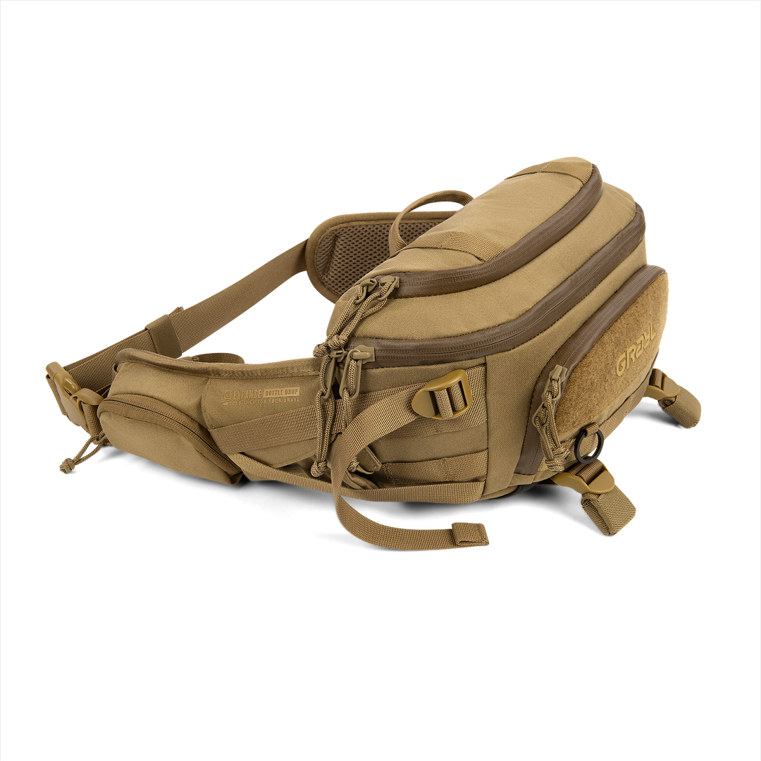 Grayl® Mission EXP Hip Pack - 4.5L / Standard View / Coyote Brown