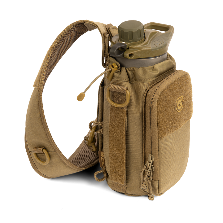 Grayl® Transport Water Bottle Sling - 1.7L / Standard View / Coyote Brown