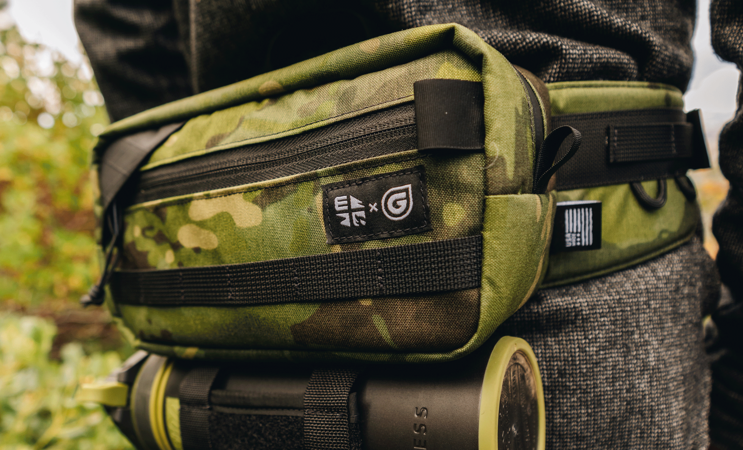 New Grayl® Hip Pack MultiCam® Colors in Tropical, Black, Arid, and Alpine.