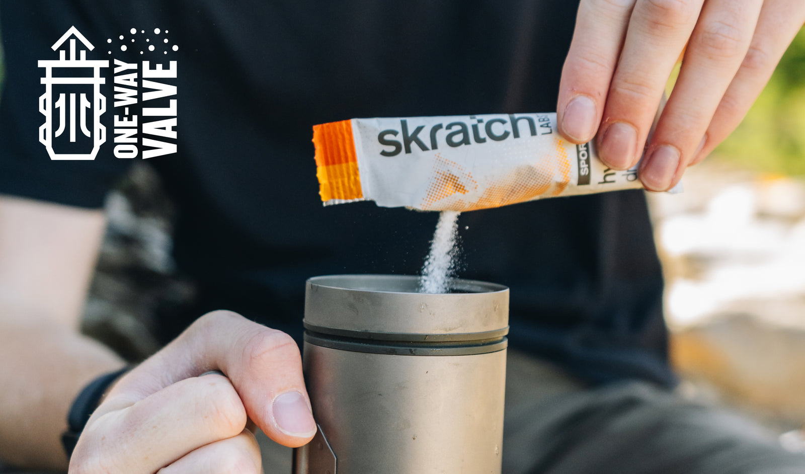 Finally add electrolytes and drink mixes to your Grayl with the One-Way Valve included with the UltraPress Titanium.