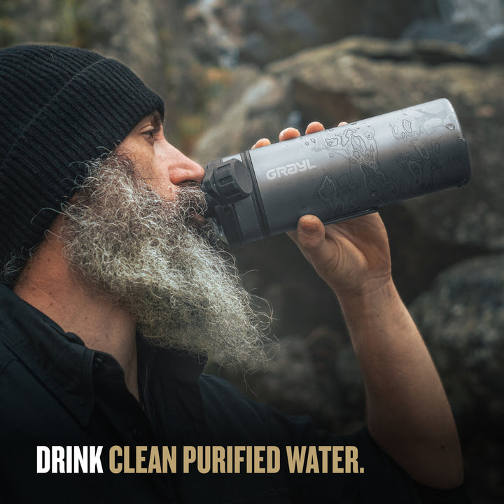 Drink clean purified water anywhere