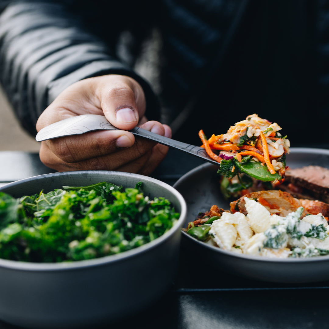 Grayl Titanium Spork is easy to clean and reuse for camp meals.