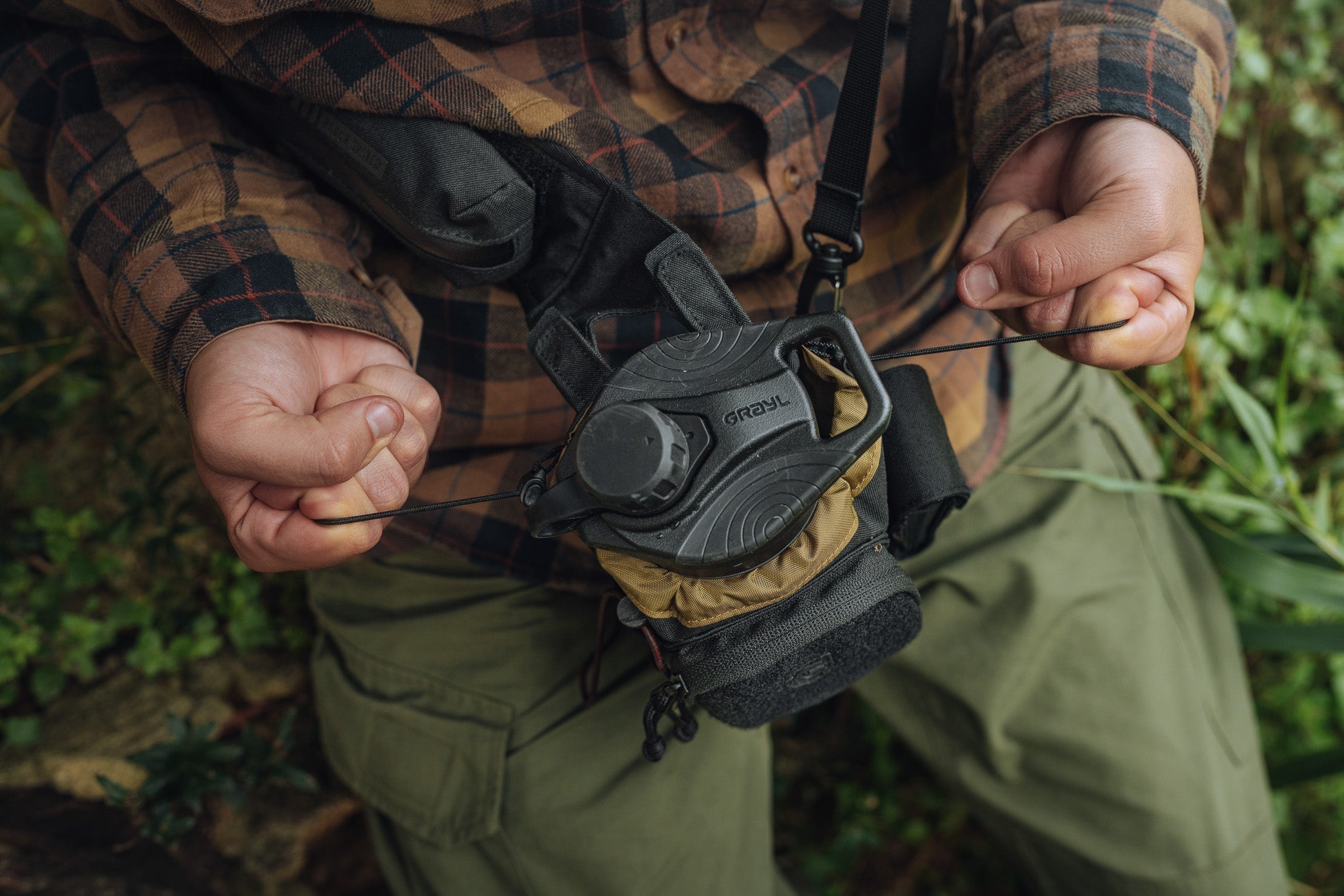 GeoPress® Titanium Bottle inside Mission Bottle Sling.