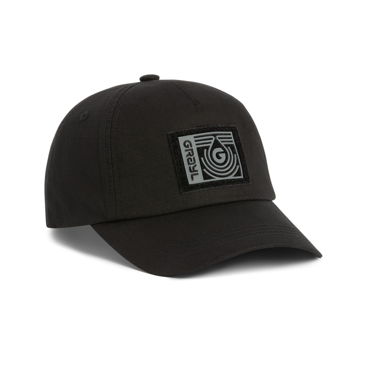 Tactical Ripstop Cotton Droplet Hat / Standard View / Covert Black
