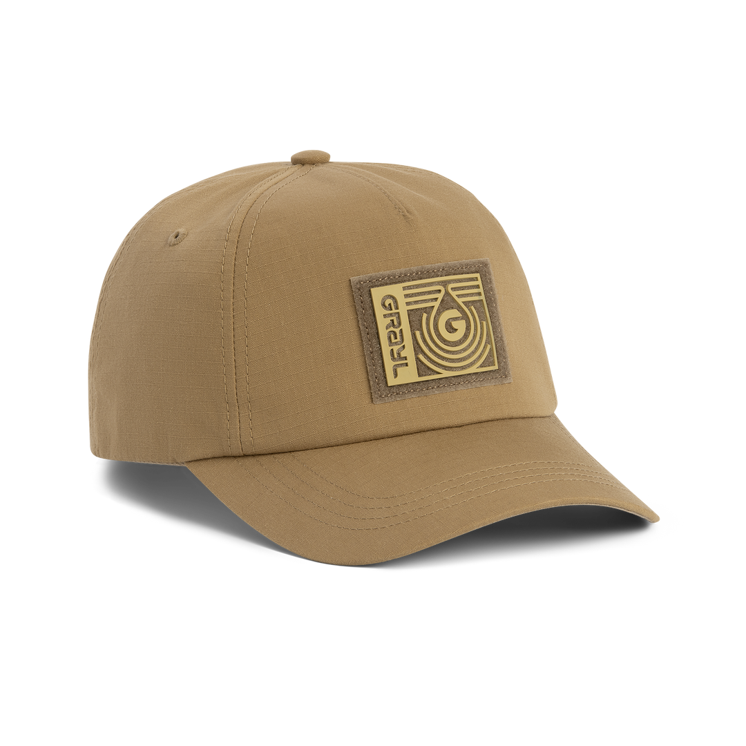 Tactical Ripstop Cotton Droplet Hat / Standard View / Coyote Brown