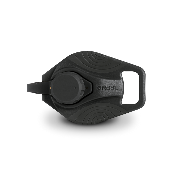 Grayl® GeoPress Titanium Replacement Drink-Thru Cap | Top View / Black Edition