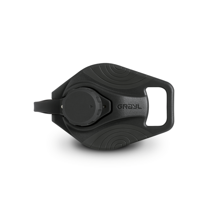 Grayl® GeoPress Titanium Replacement Drink-Thru Cap | Top View / Covert Black