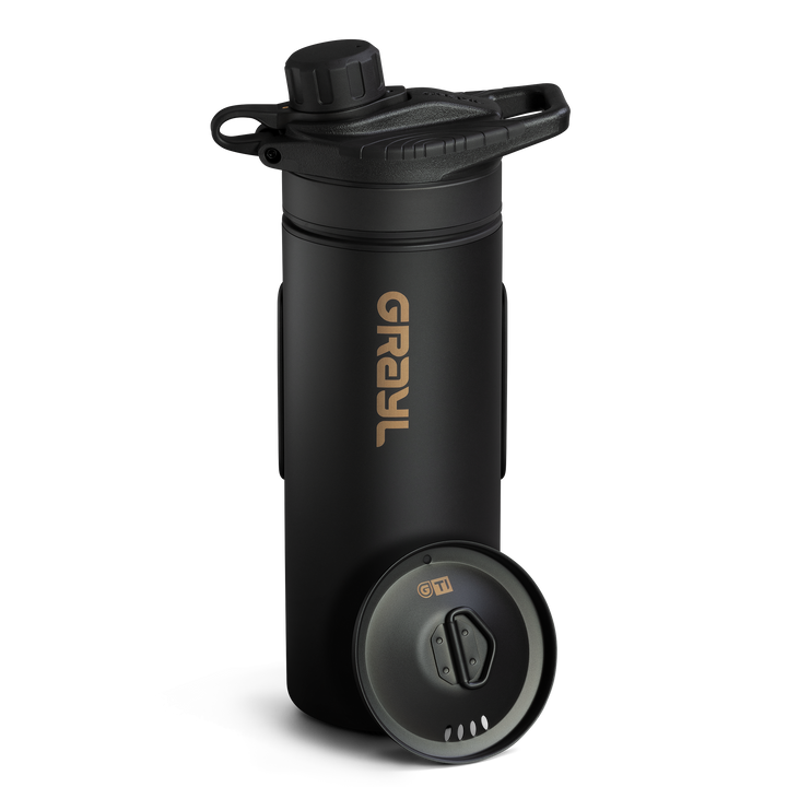 GeoPress® Ti Purifier Black Edition & Mission Bottle Sling Bundle