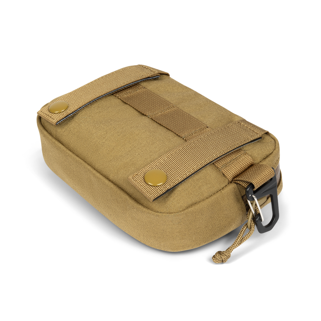 Grayl® G-Mod Flat Molle Pouch - L / Backside View / Coyote Brown