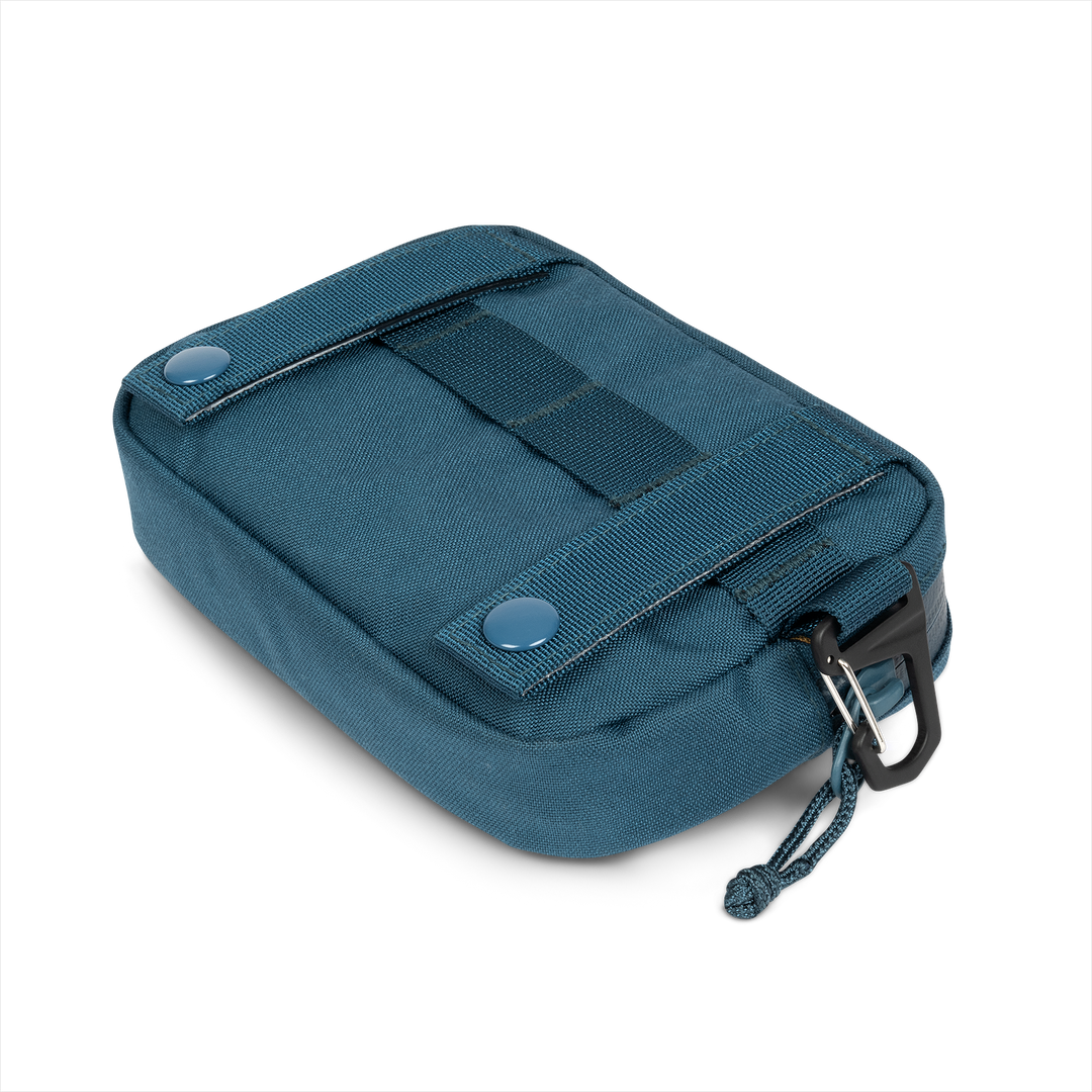 Grayl® G-Mod Flat Molle Pouch - L / Backside View / Wander Blue