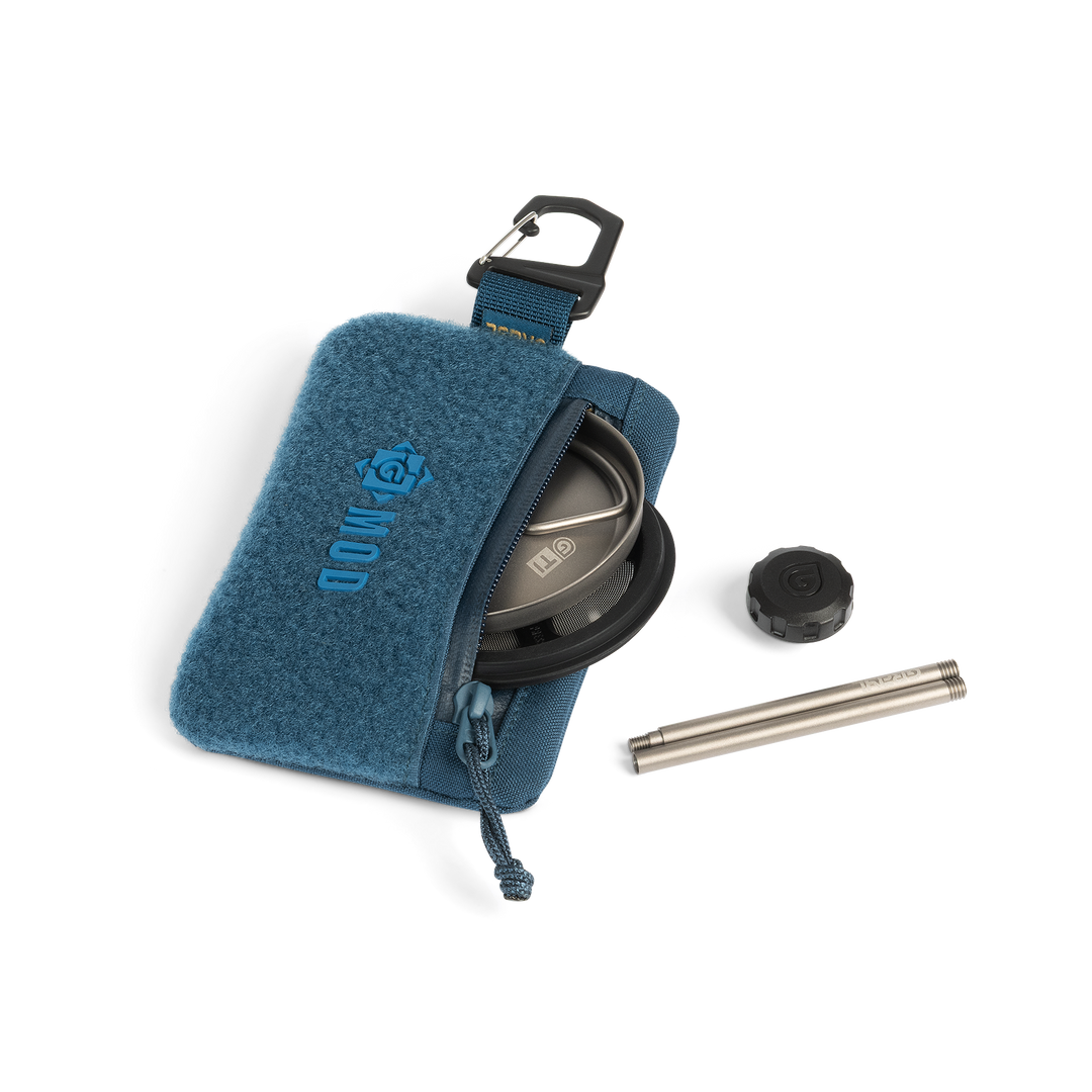 Grayl® G-MOD Simple Flat Pouch (Small) with Coffee Press Kit / Standard View / Wander Blue