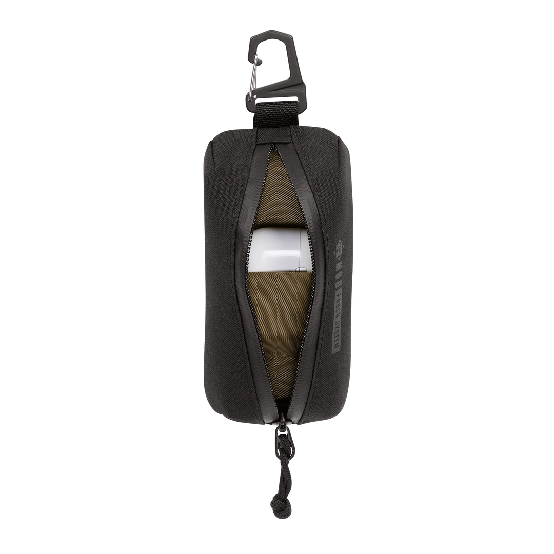 Grayl® G-MOD Pod Pouch System - Large / Front View Open / Covert Black