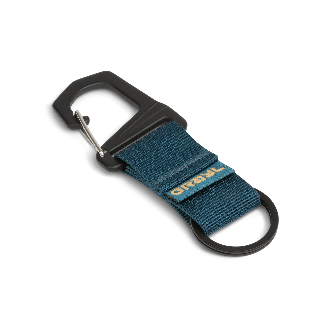 Grayl G-Ring Custom Key Ring with Trimmer Clip / Standard View / Wander Blue
