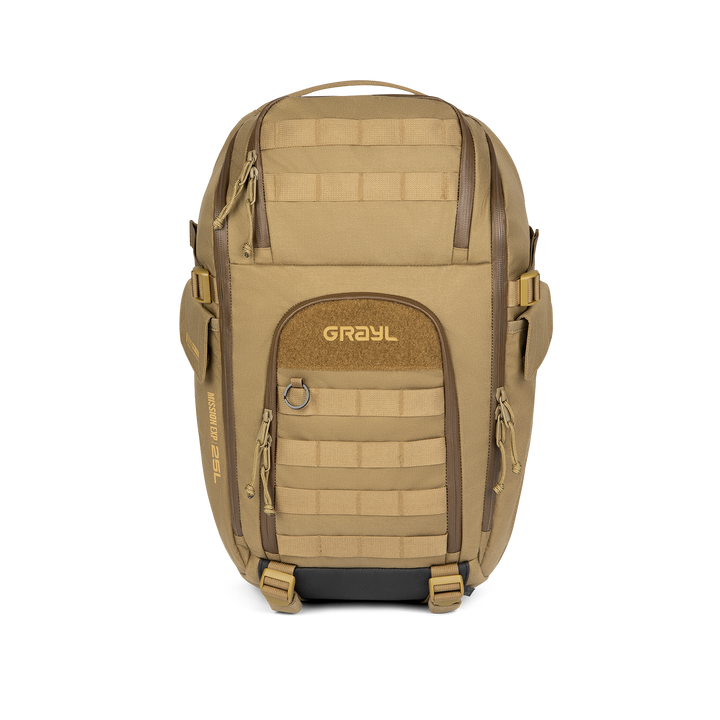 Grayl® Mission Expanse Backpack - 25L / Straight View / Coyote Brown