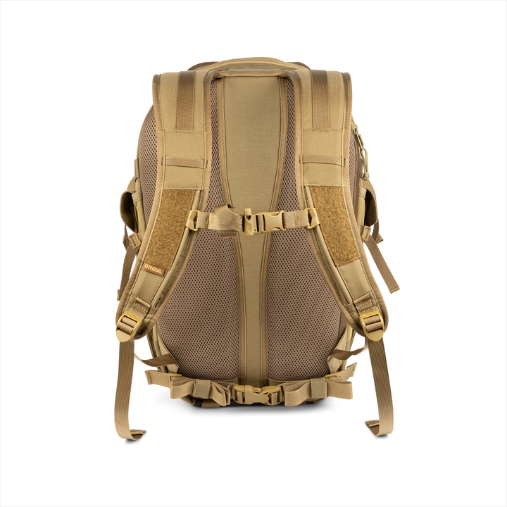 Grayl® Mission Expanse Backpack - 25L / Back View / Coyote Brown