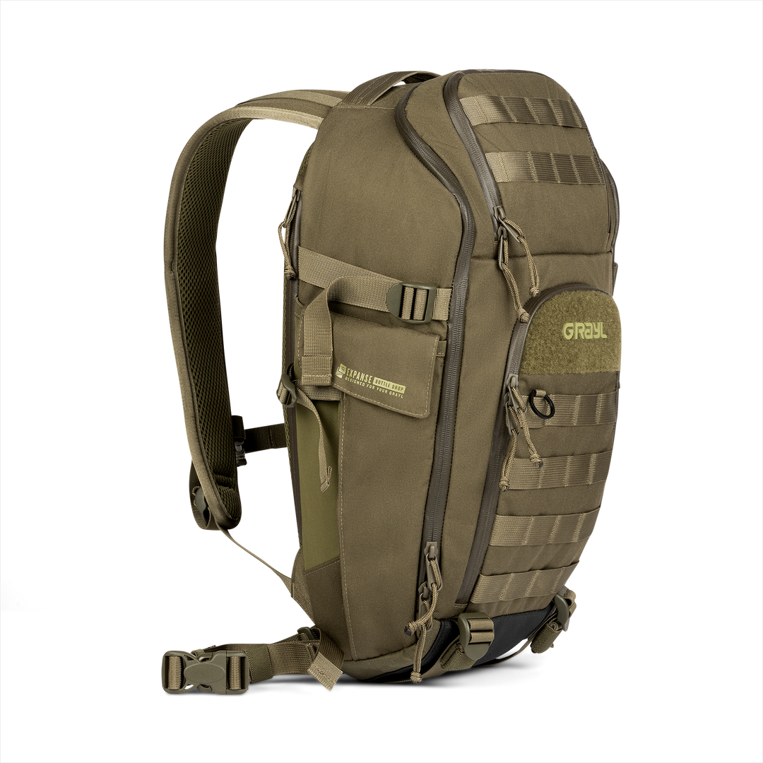 Grayl® Mission Expanse Backpack - 25L / Standard View / Olive Drab