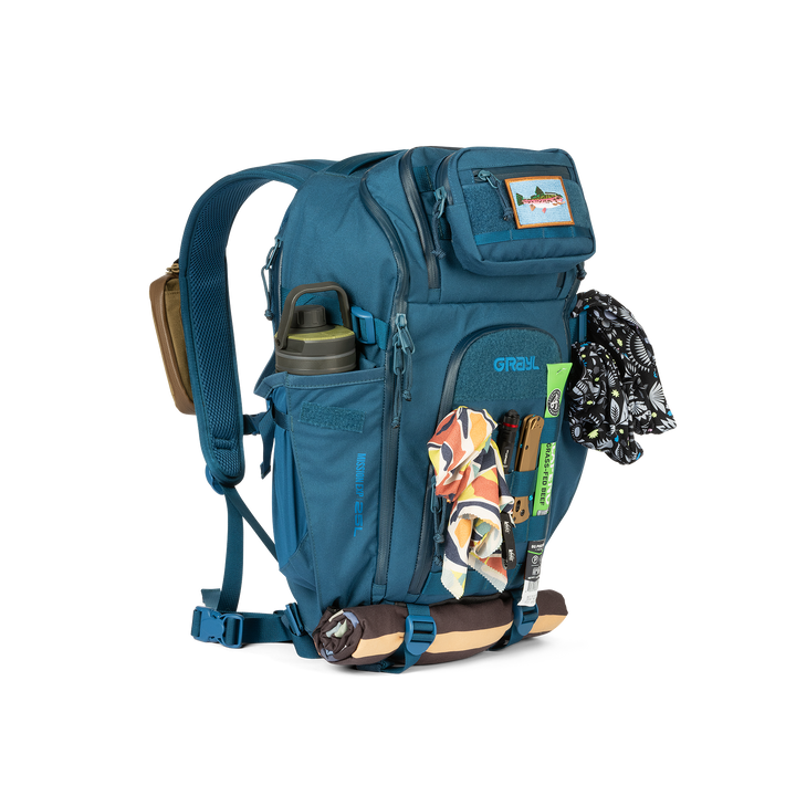 Grayl® Mission Expanse Backpack - 25L / Standard Loaded View / Wander Blue