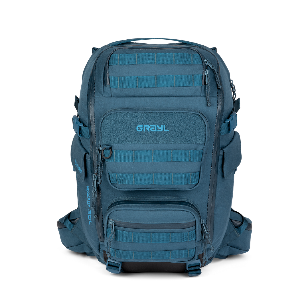 Grayl® Mission Expanse Backpack - 30L / Straight View / Wander Blue