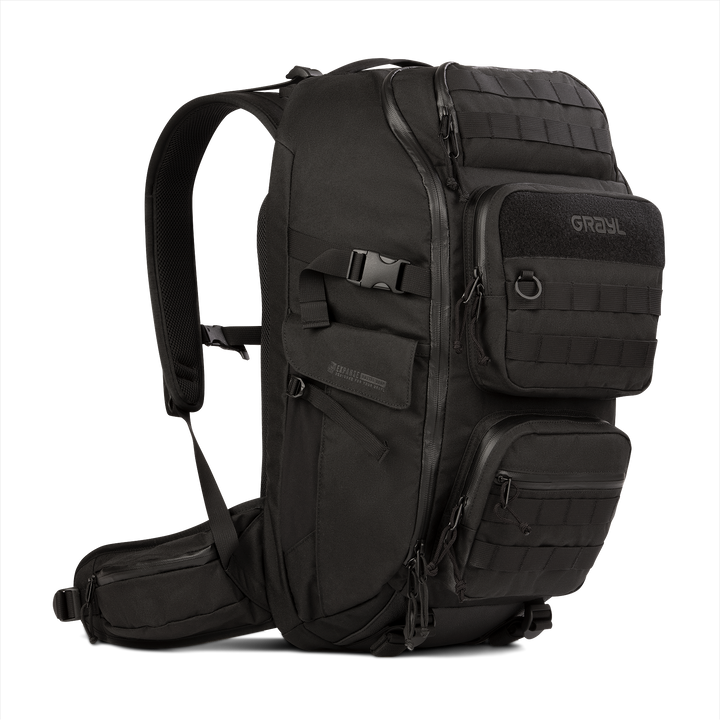 Grayl® Mission Expanse Backpack - 35L / Standard View / Covert Black