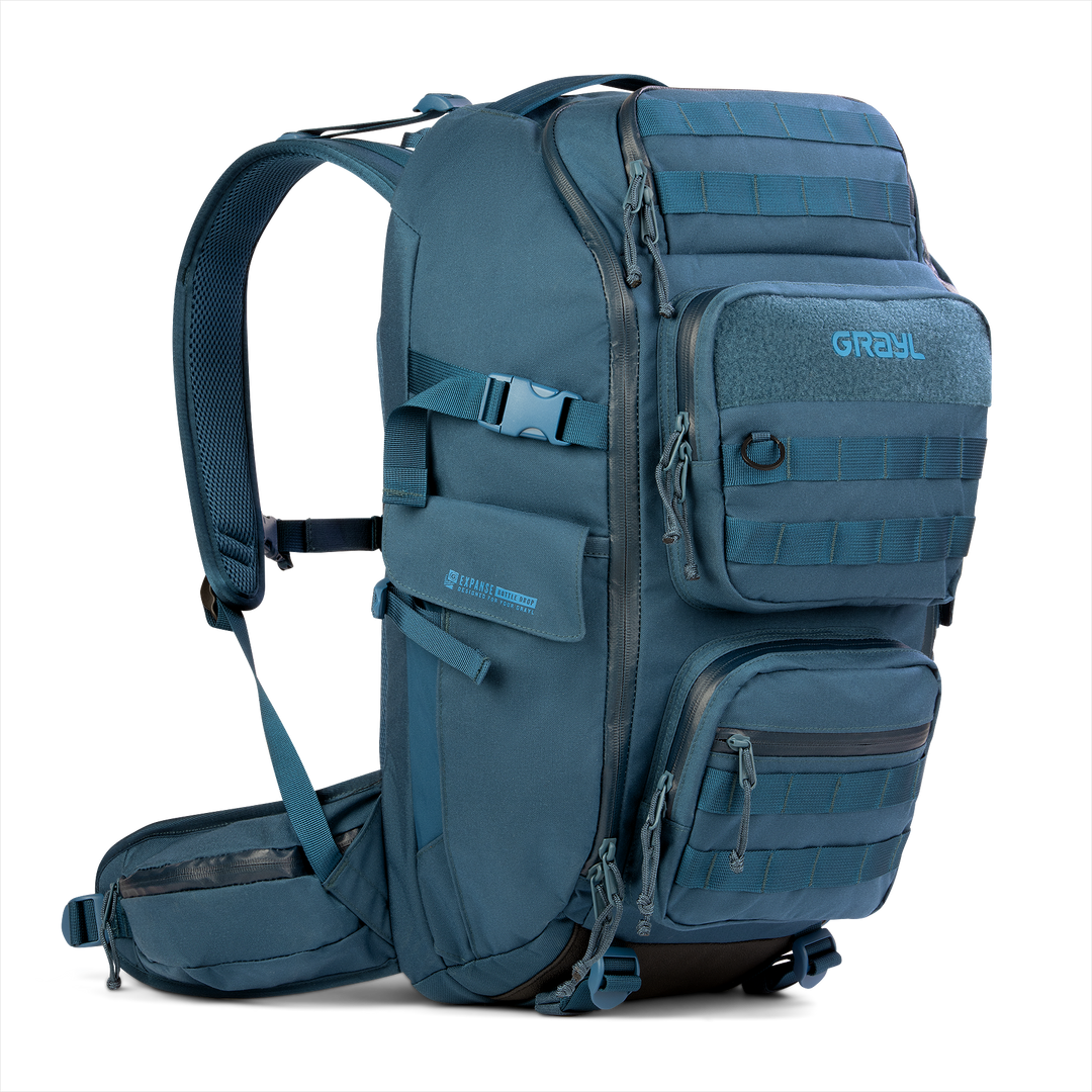 Grayl® Mission Expanse Backpack - 35L / Standard View / Wander Blue