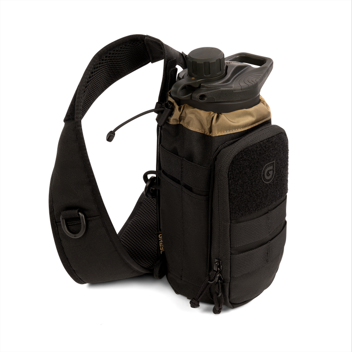 GeoPress® Ti Black Edition - Exploded / Mission Bottle Sling / Standard View / Covert Black
