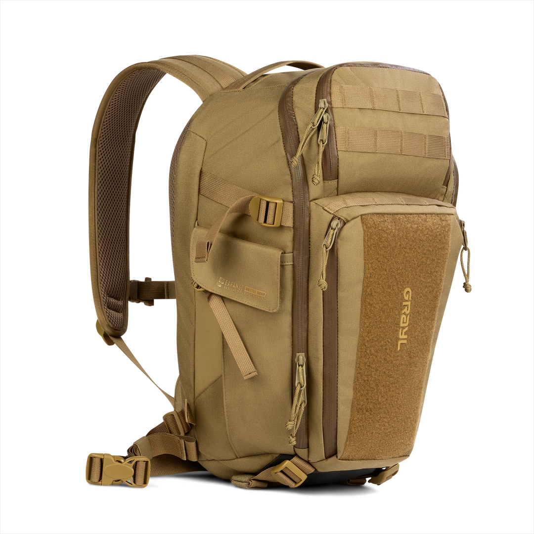 Grayl® Transport Expanse Backpack - 20L / Standard View / Coyote Brown