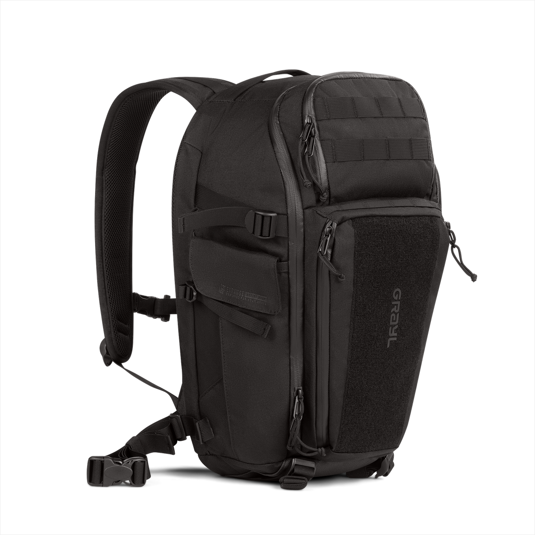 Grayl® Transport Expanse Backpack - 20L / Standard View / Covert Black