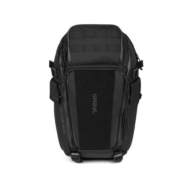 Grayl® Transport Expanse Backpack - 20L / Straight View / Covert Black