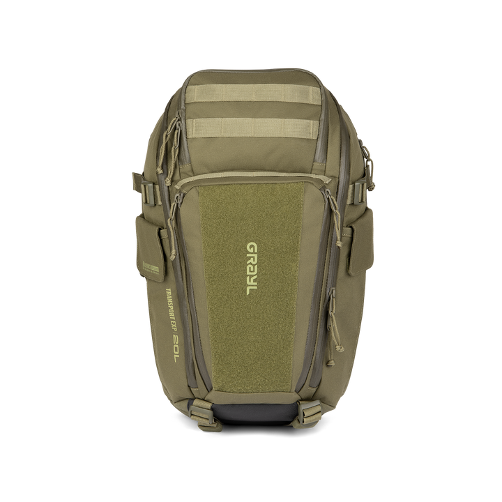 Grayl® Transport Expanse Backpack - 20L / Straight View / Olive Drab