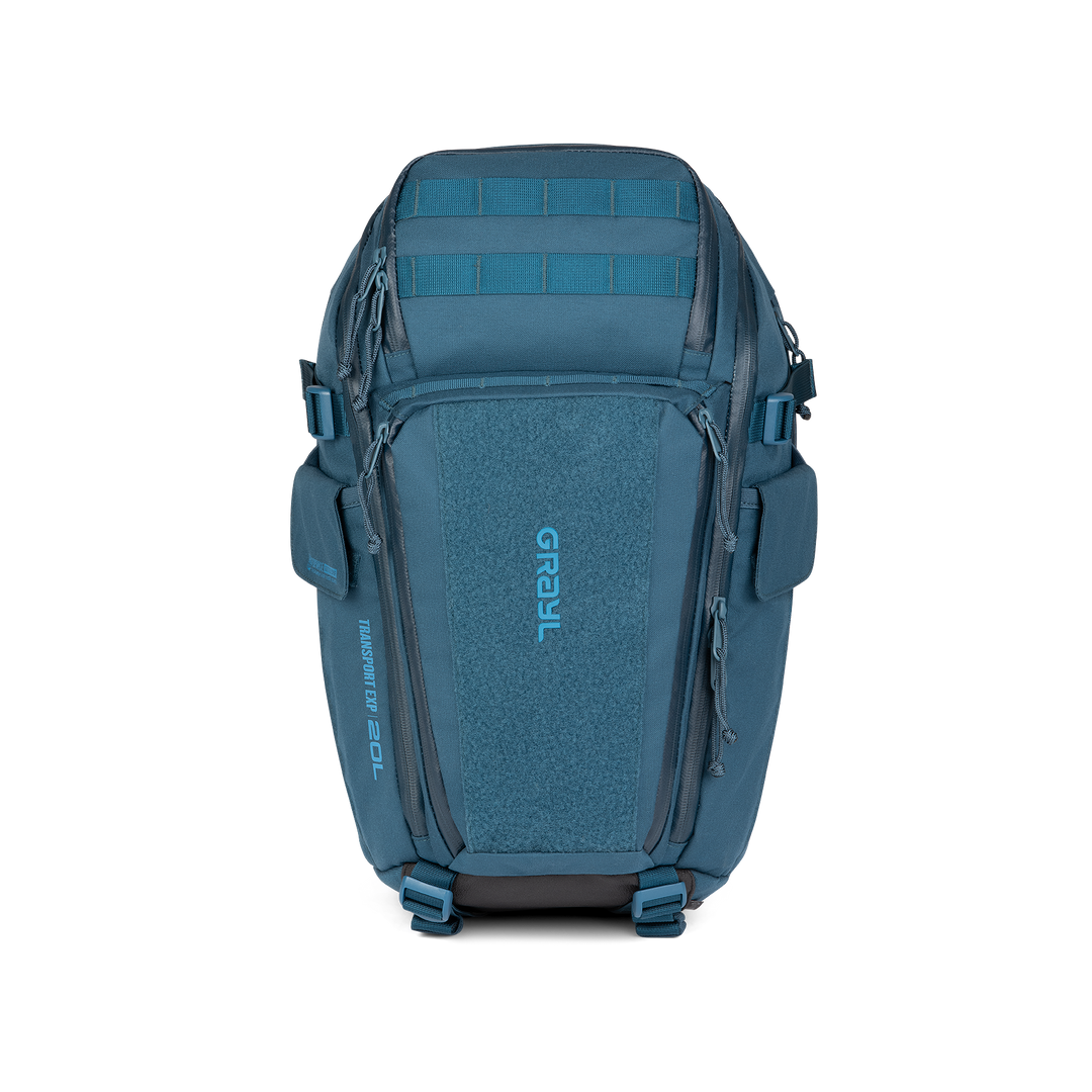 Grayl® Transport Expanse Backpack - 20L / Straight View / Wander Blue