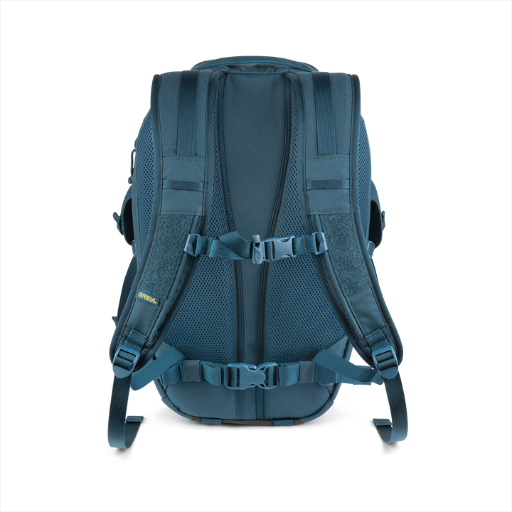 Grayl® Transport Expanse Backpack - 20L / Back View / Wander Blue