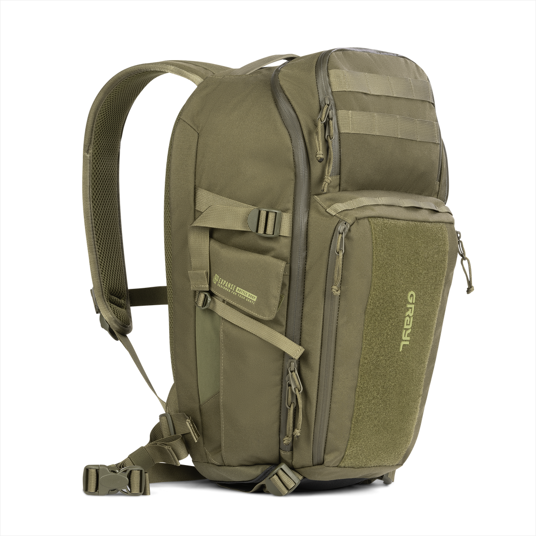 Grayl® Transport Expanse Backpack - 25L / Standard View / Olive Drab