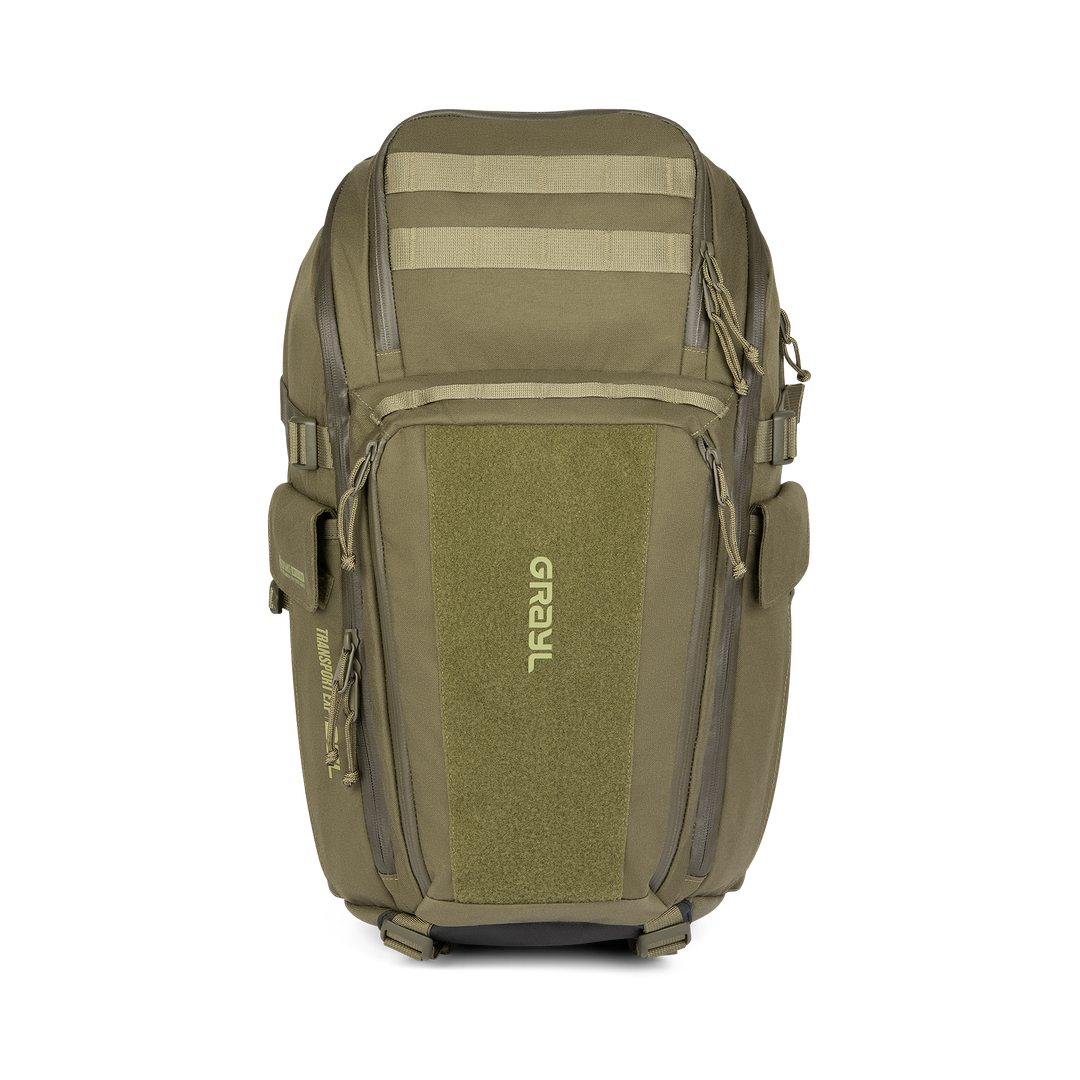 Grayl® Transport Expanse Backpack - 25L / Straight View / Olive Drab