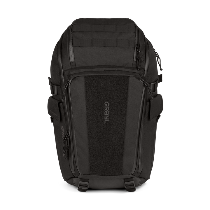 Grayl® Transport Expanse Backpack - 30L / Straight View / Covert Black