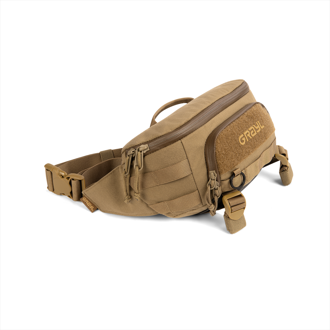 Grayl® Transport Hip Pack - 2L / Standard View / Coyote Brown