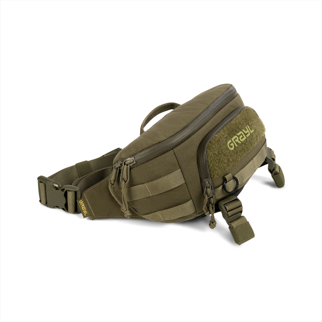 Grayl® Transport Hip Pack - 2L / Standard View / Olive Drab