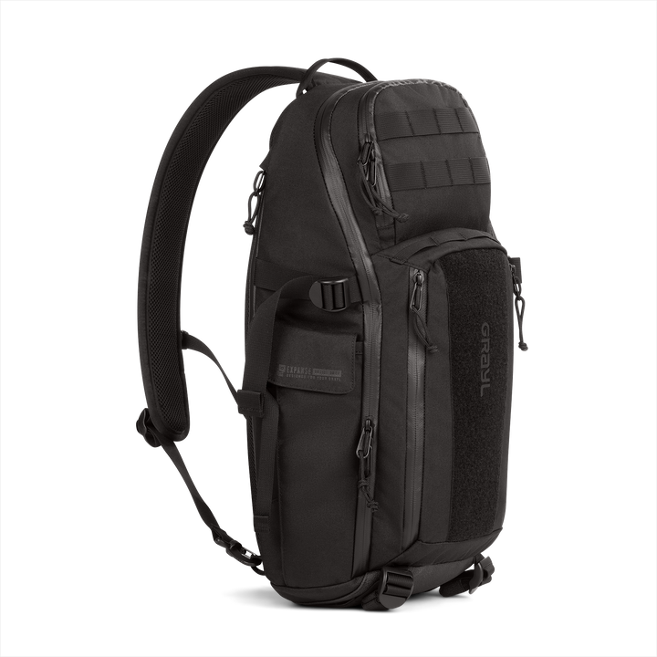 Grayl® Transport Expanse Sling Daypack - 18L / Standard View / Covert Black