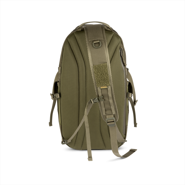 Grayl® Transport Expanse Sling Daypack - 18L / Back View / Olive Drab