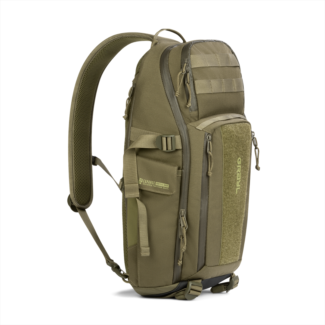 Grayl® Transport Expanse Sling Daypack - 18L / Standard View / Olive Drab