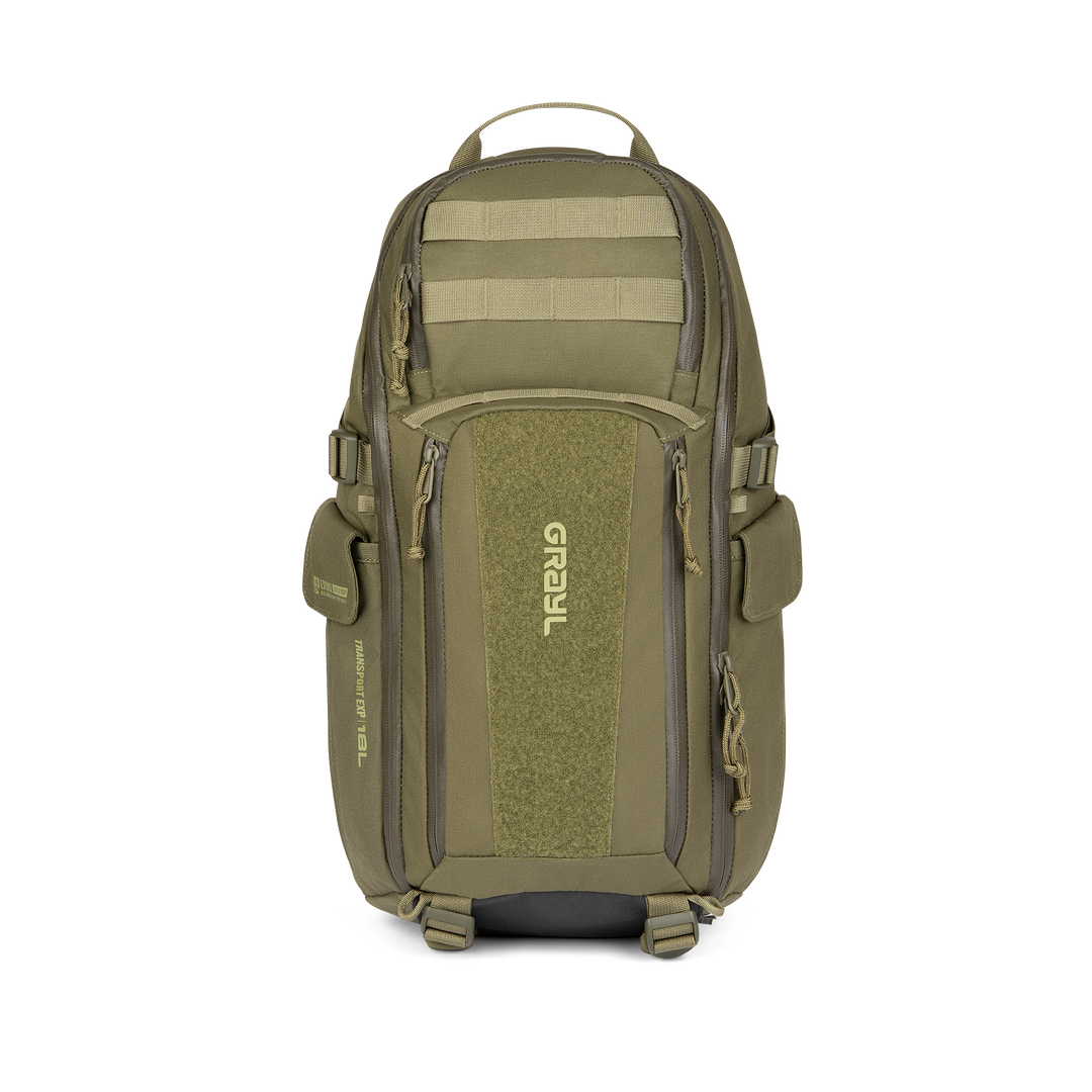 Grayl® Transport Expanse Sling Daypack - 18L / Straight View / Olive Drab