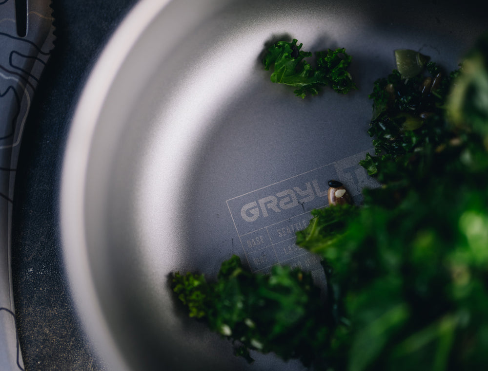The Grayl Ti Bowl is great for any camp meal!