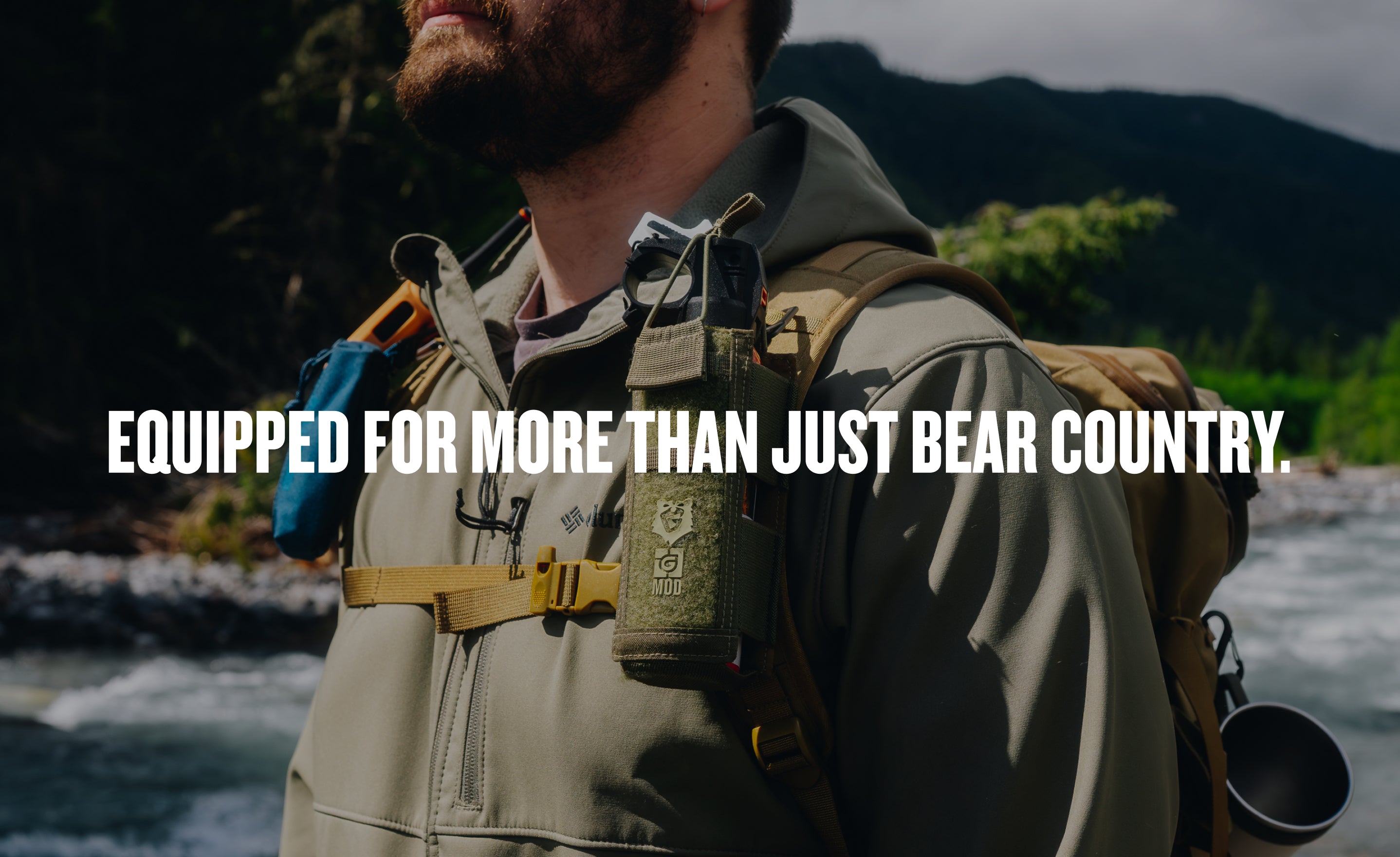 Equipped for more than just bear country.