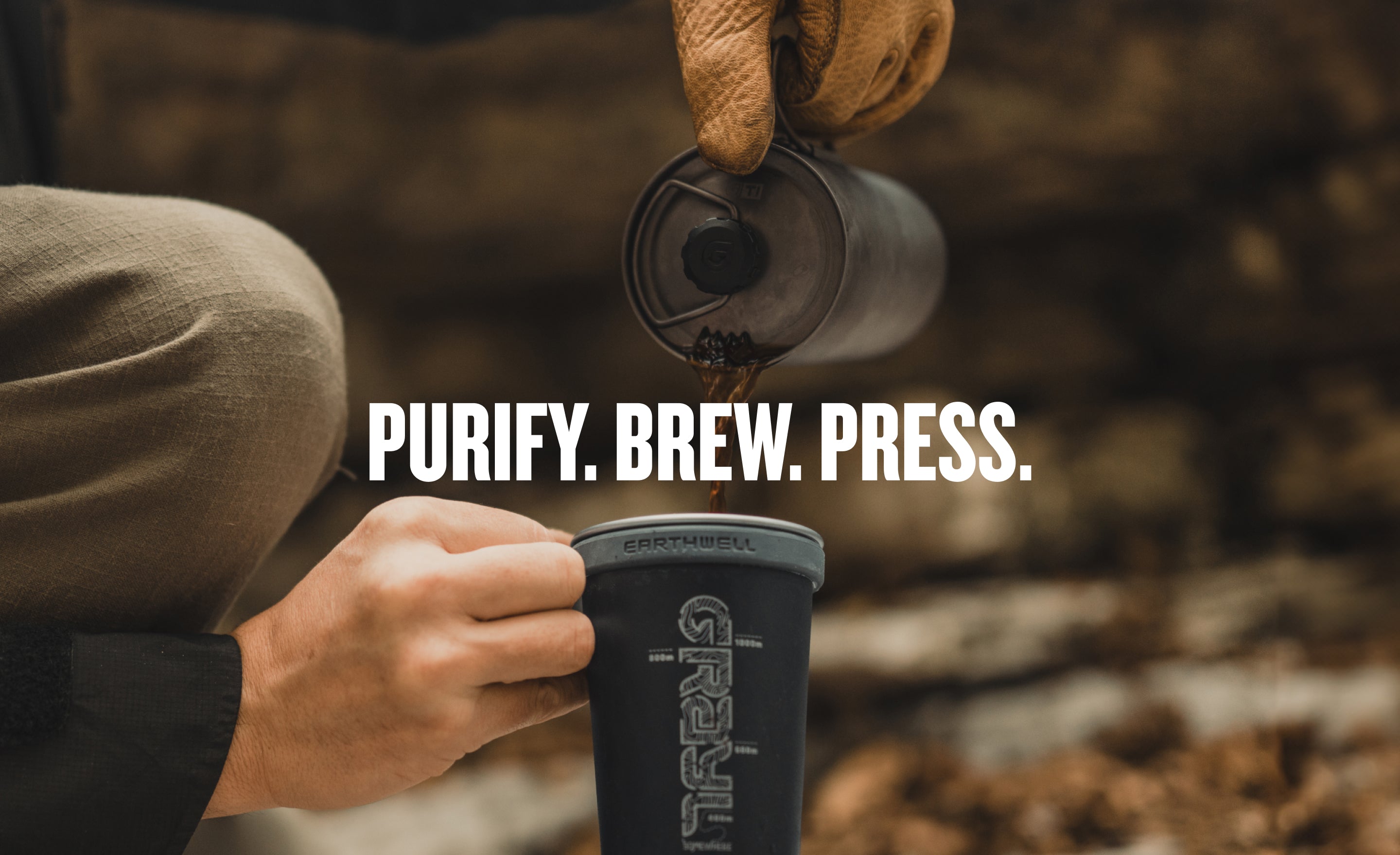 Purify. Brew. Press.