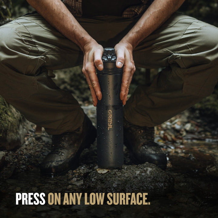 Press on any low surface.