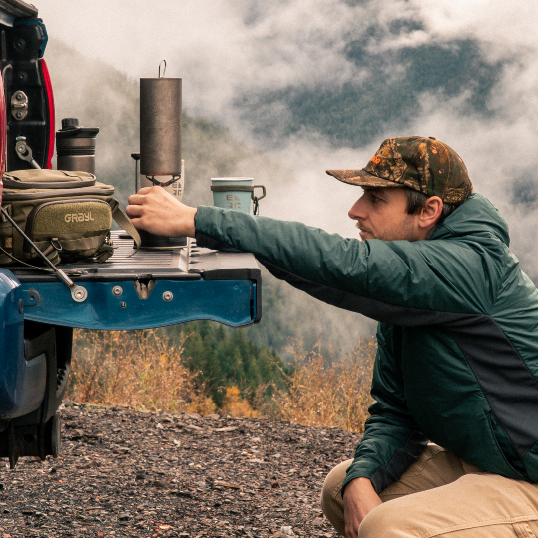 Perfect for camp meals and coffee.